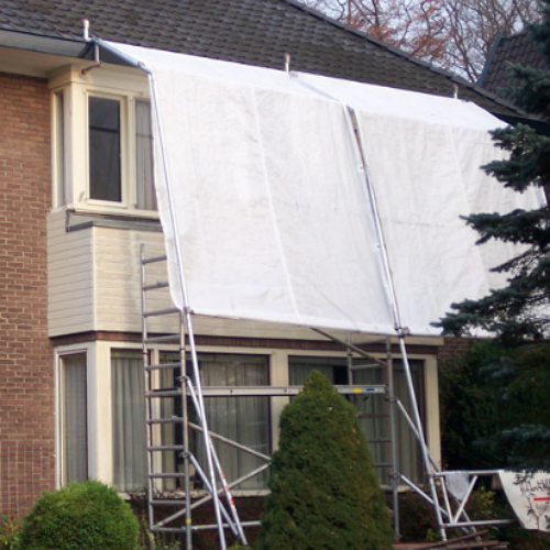 NK Dekzeil licht 150g/m², met zeilringen 12mm Bescherming Nettenkoning 3 x 5m groen